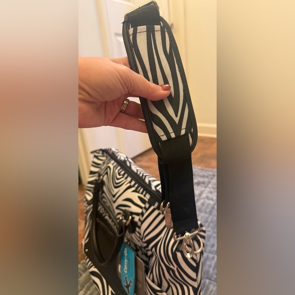 Calpak Zebra Print Carry-On Bag - Picture 13 of 16